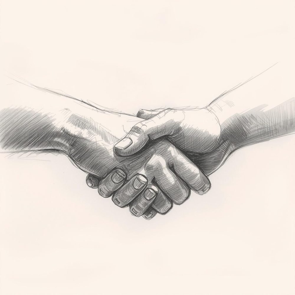 A handshake representing partnership and shared commitment